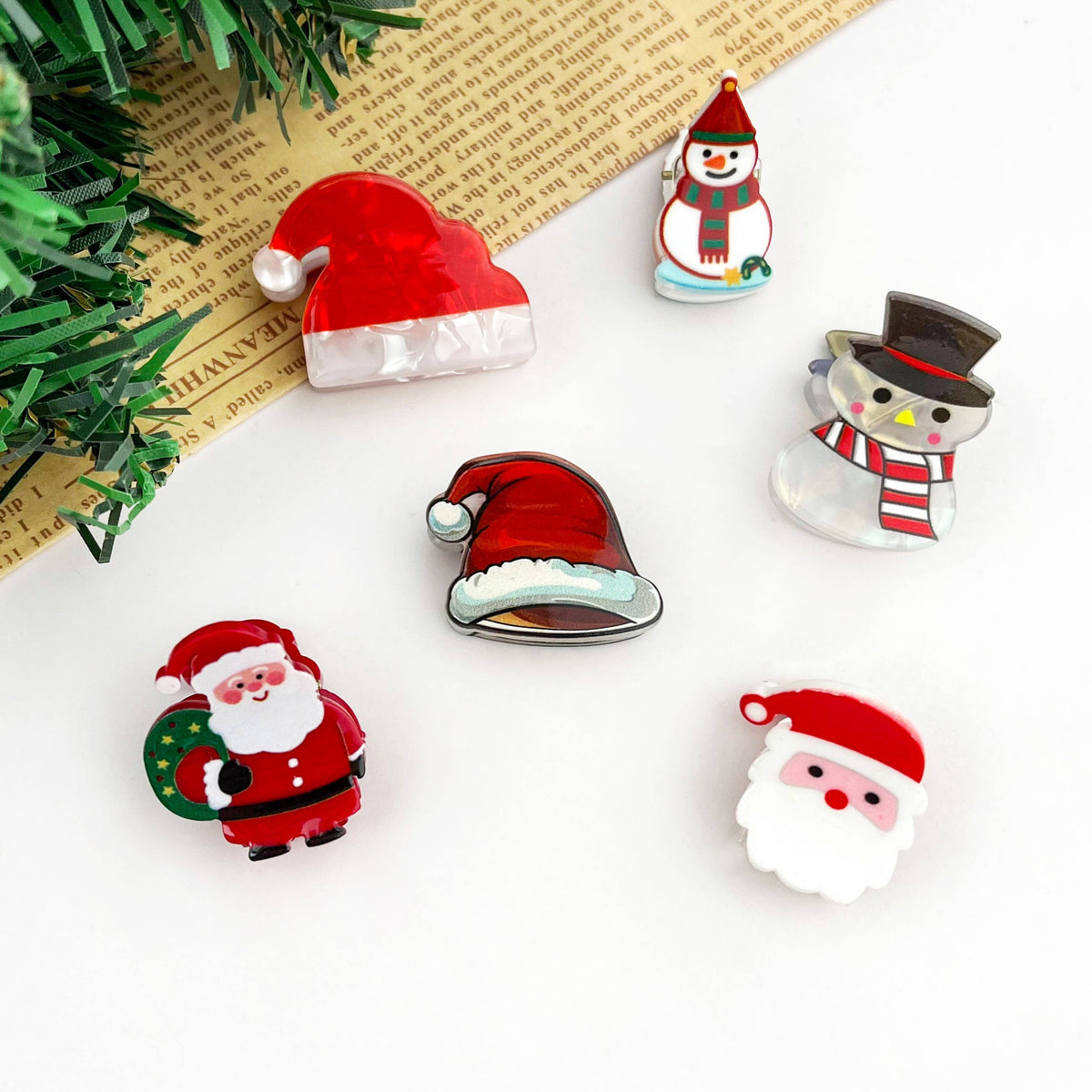 Christmas Mini Hair Claw Clip