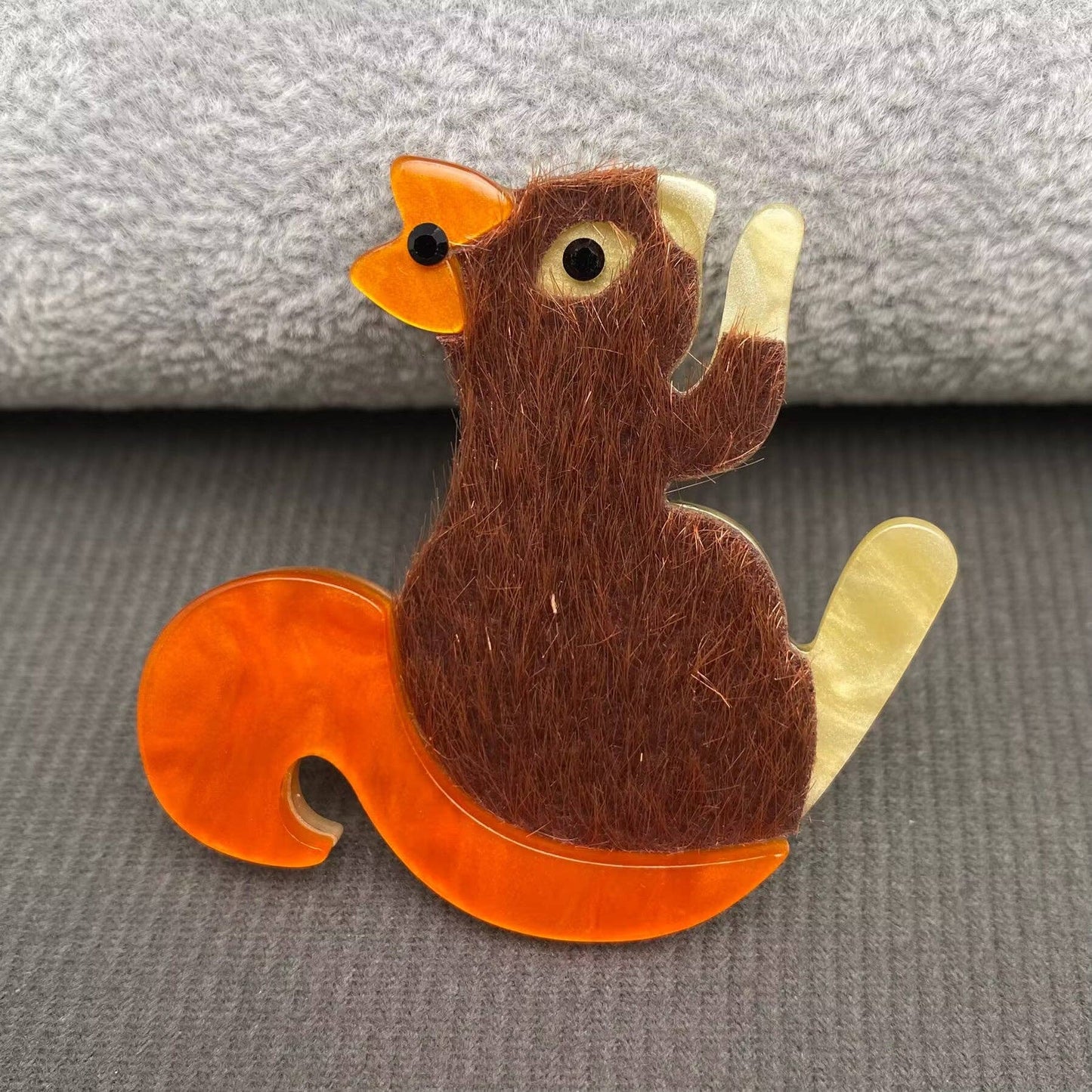Acrylic Squirrel Brooch