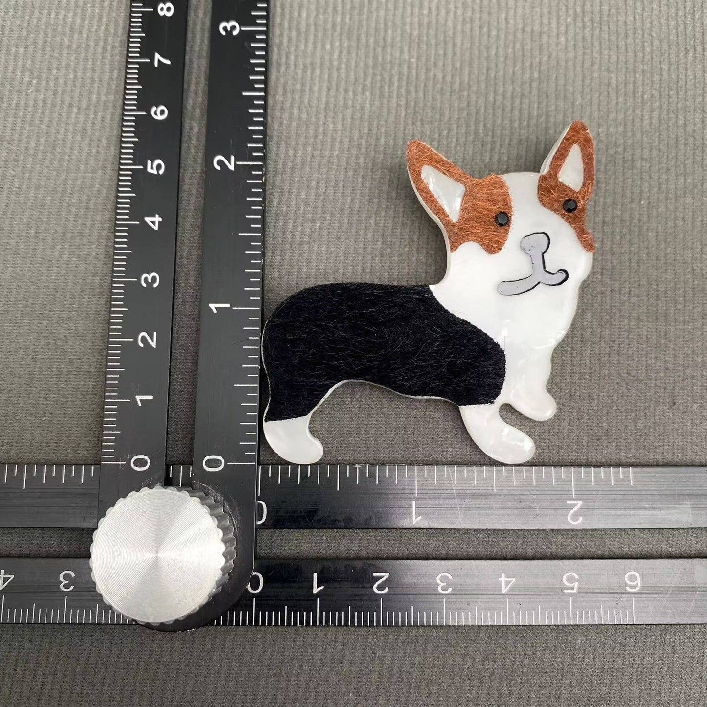 Corgi Dog Acrylic Brooch