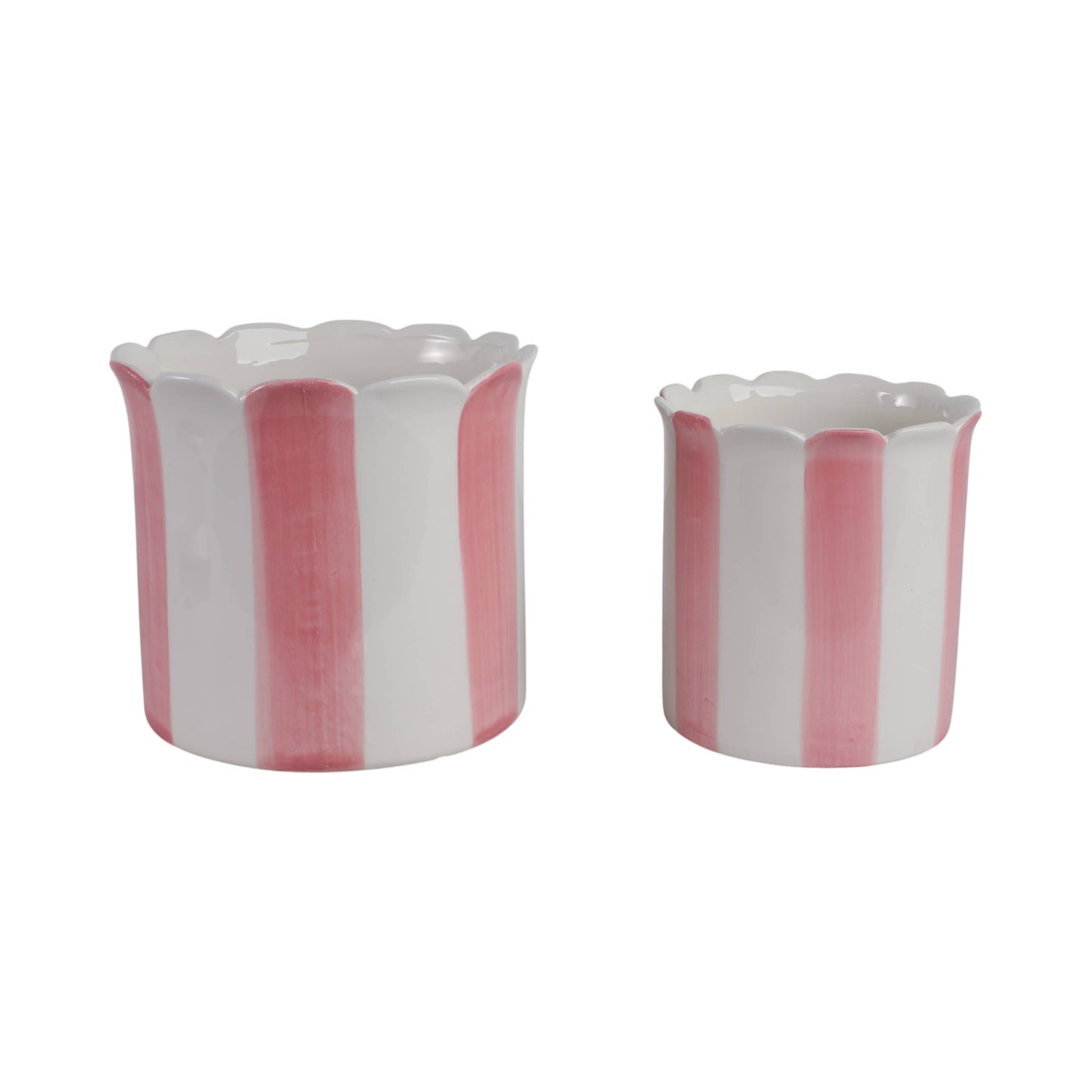 Pink Ceramic Striped Scallop,