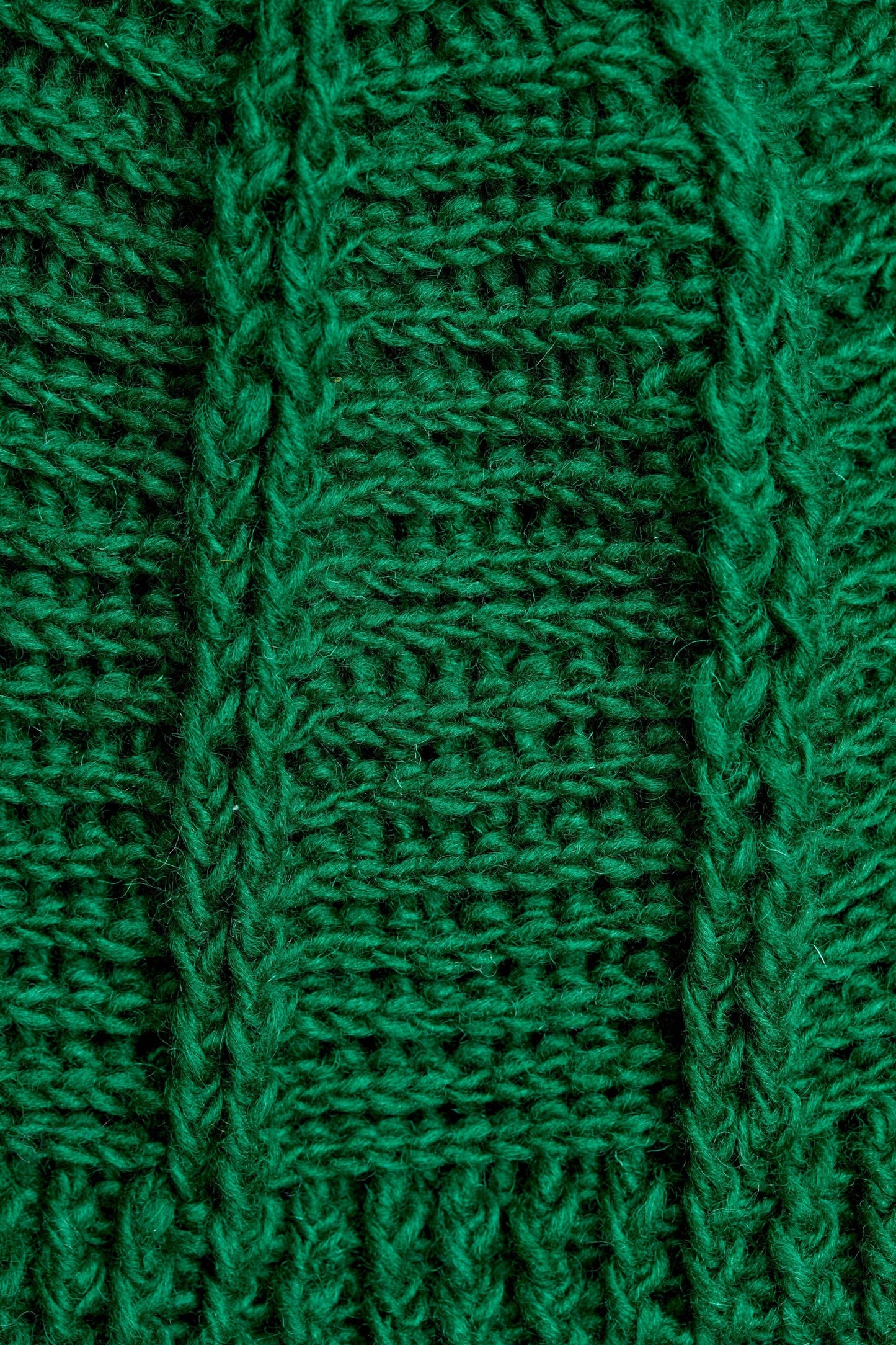 Brecken Kelly Green Pom Beanie