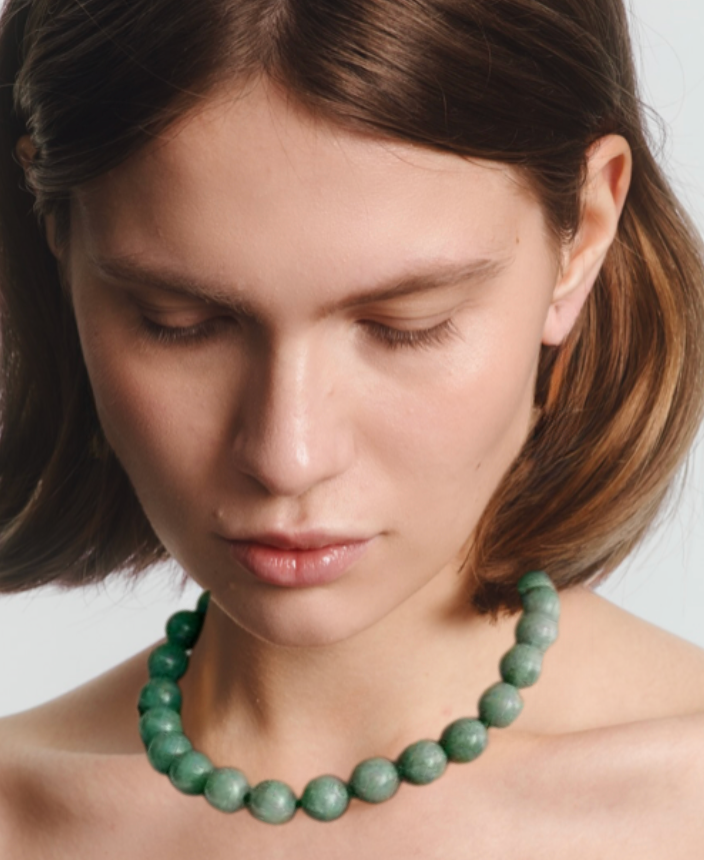 Été Beads Beaded Necklace with PVD sailor Clasp