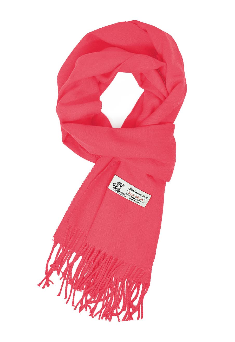Winter Scarf Classic Plain Solid Soft Cashmere Feel