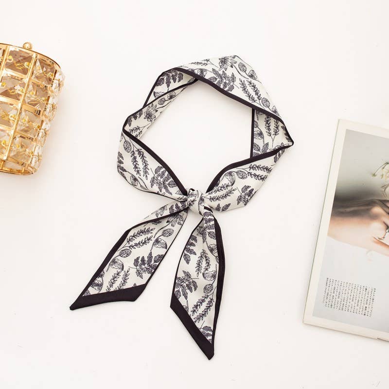 Silky Twilly Scarf Necklace Wrap - Multi-Wear
