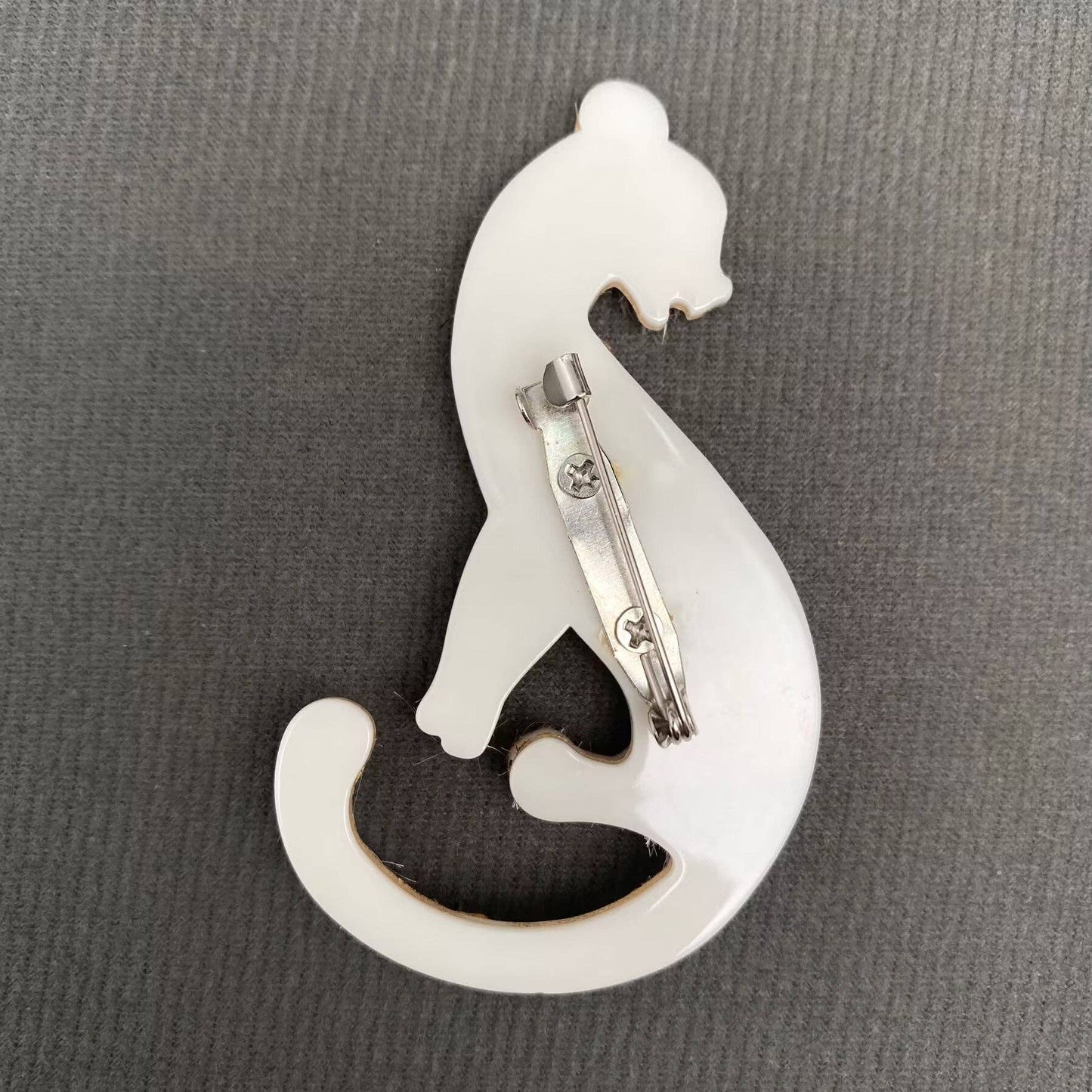Cheetah Acrylic Brooch