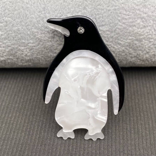 Penguin Acrylic Brooch