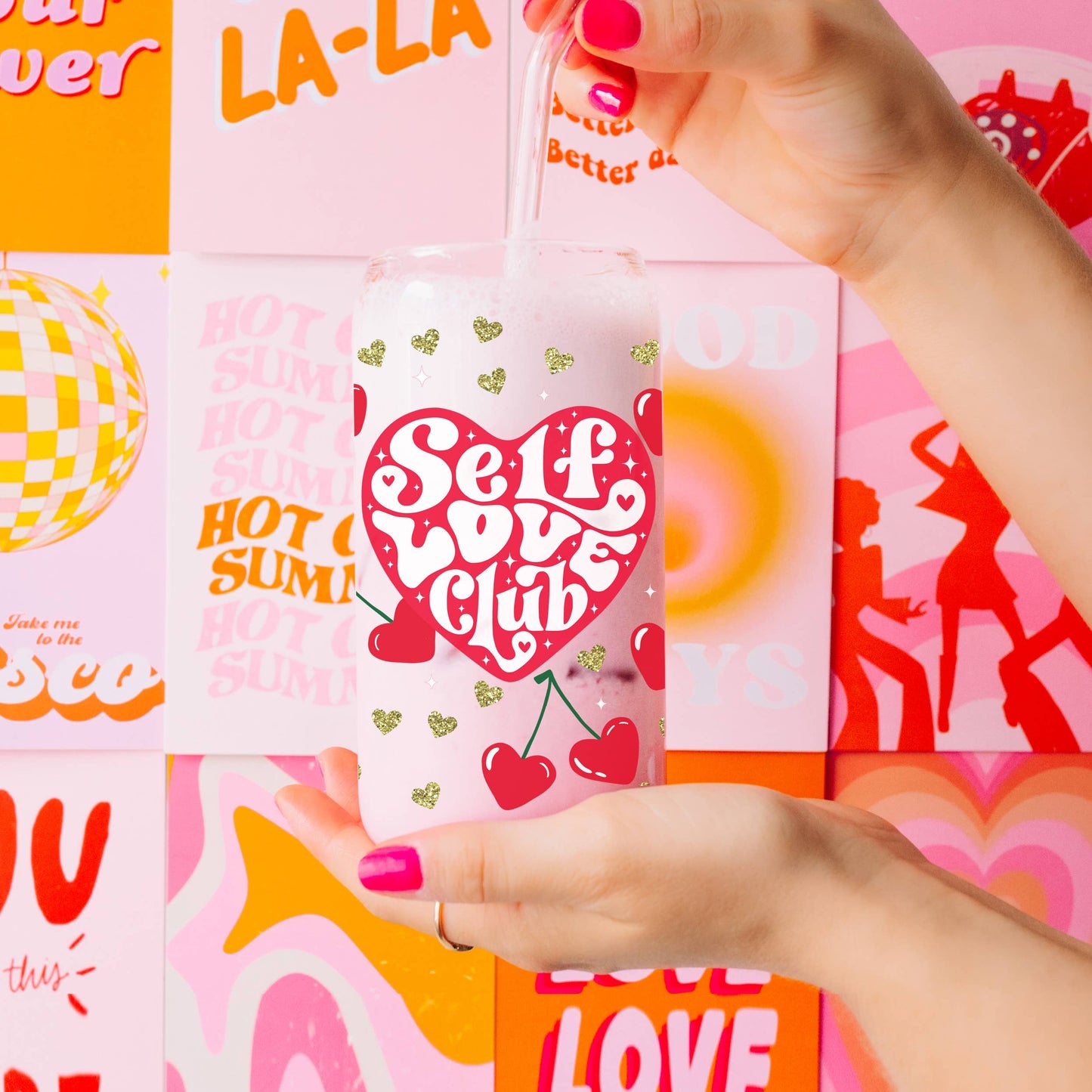 Valentines Day Gifts for Women Empowerment, Glass Tumblers