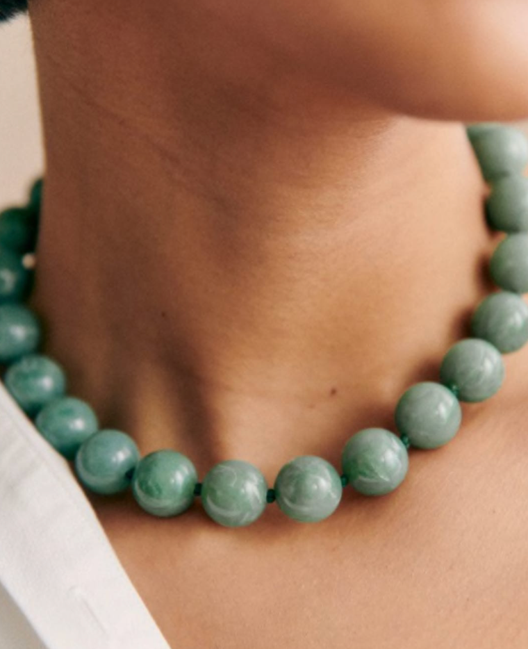 Été Beads Beaded Necklace with PVD sailor Clasp