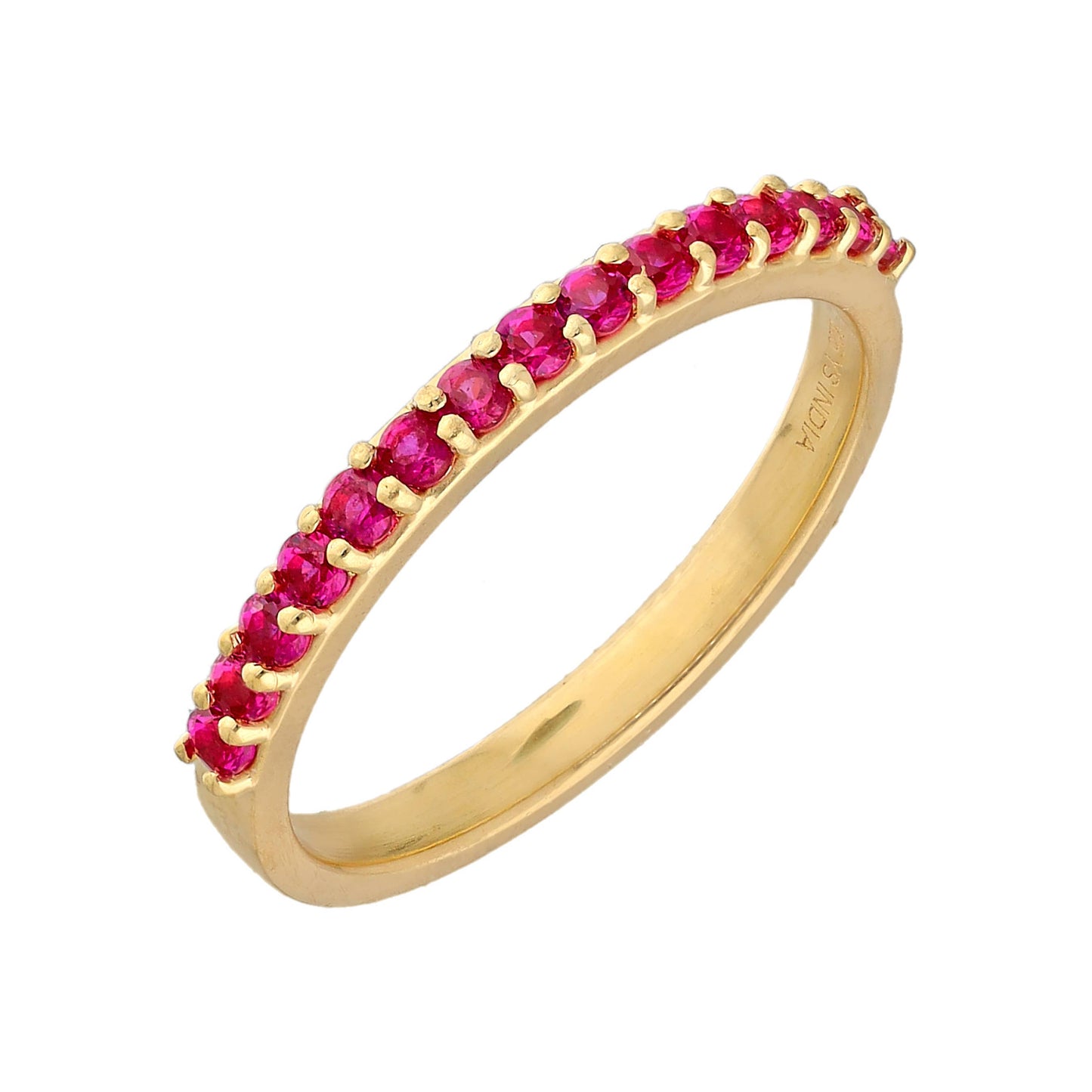 Lab Created Ruby Set of 3 Rings