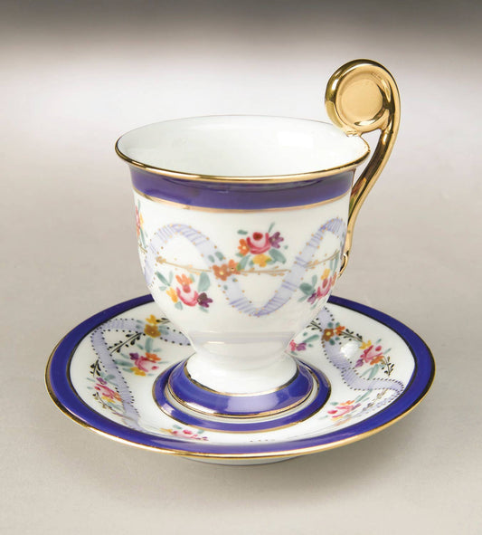 Blue Ribbon Cup & Saucer Set