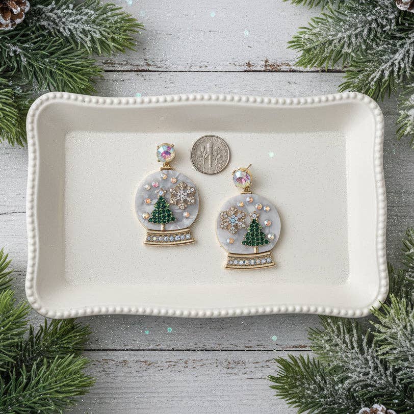 Winter Memories Snow Globe Earrings