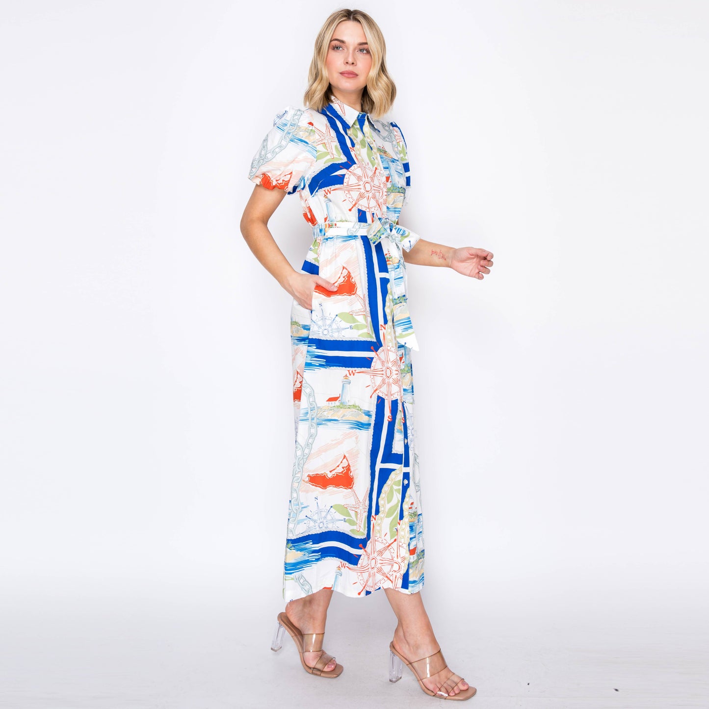 Button-Down Midi Dress