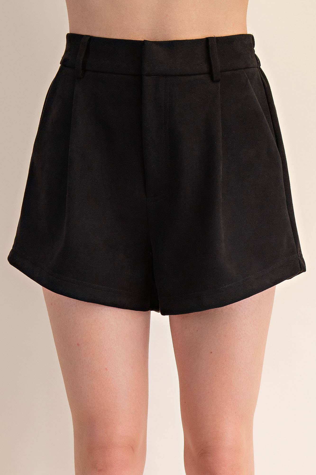 High Waist Suede Shorts