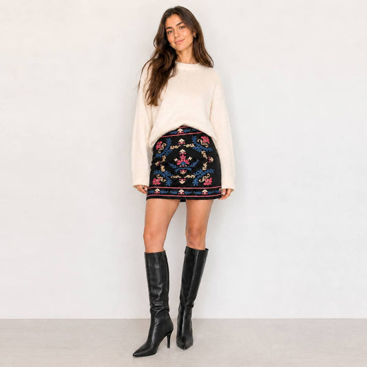 Midnight Garden Mini Skirt