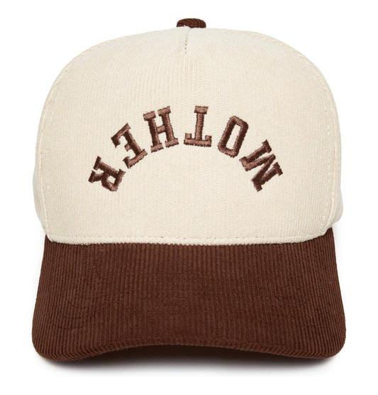 2-Tone Corduroy Hat - Mother (Upside Down) - Brown