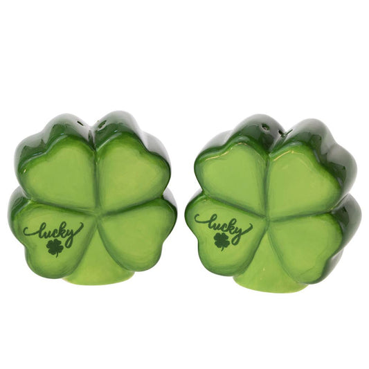 Lucky Heart Ceramic Salt & Pepper Shaker St. Patricks Day