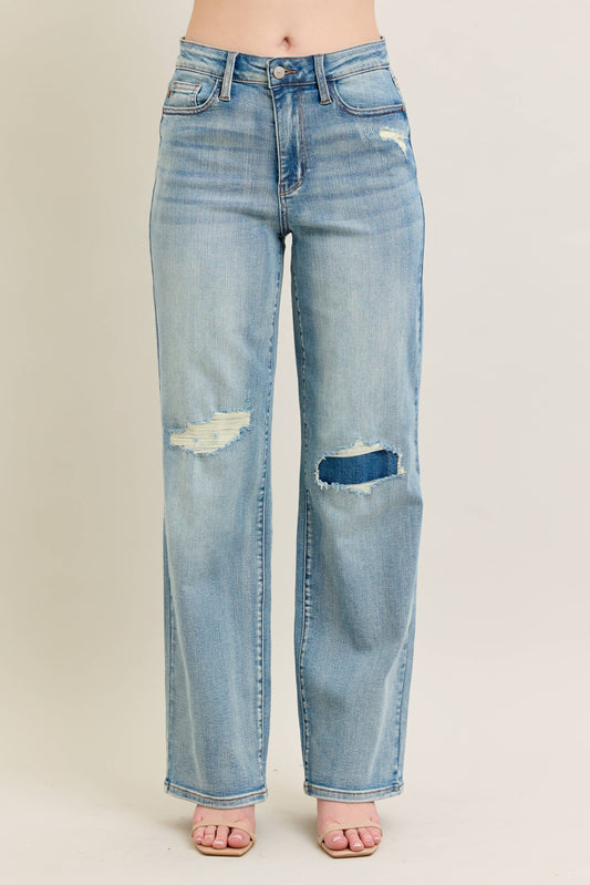 Destroy & Knee Patch Straight