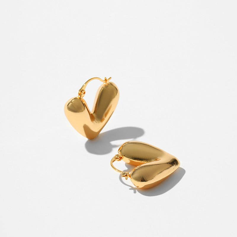 Heart Hoop Earrings