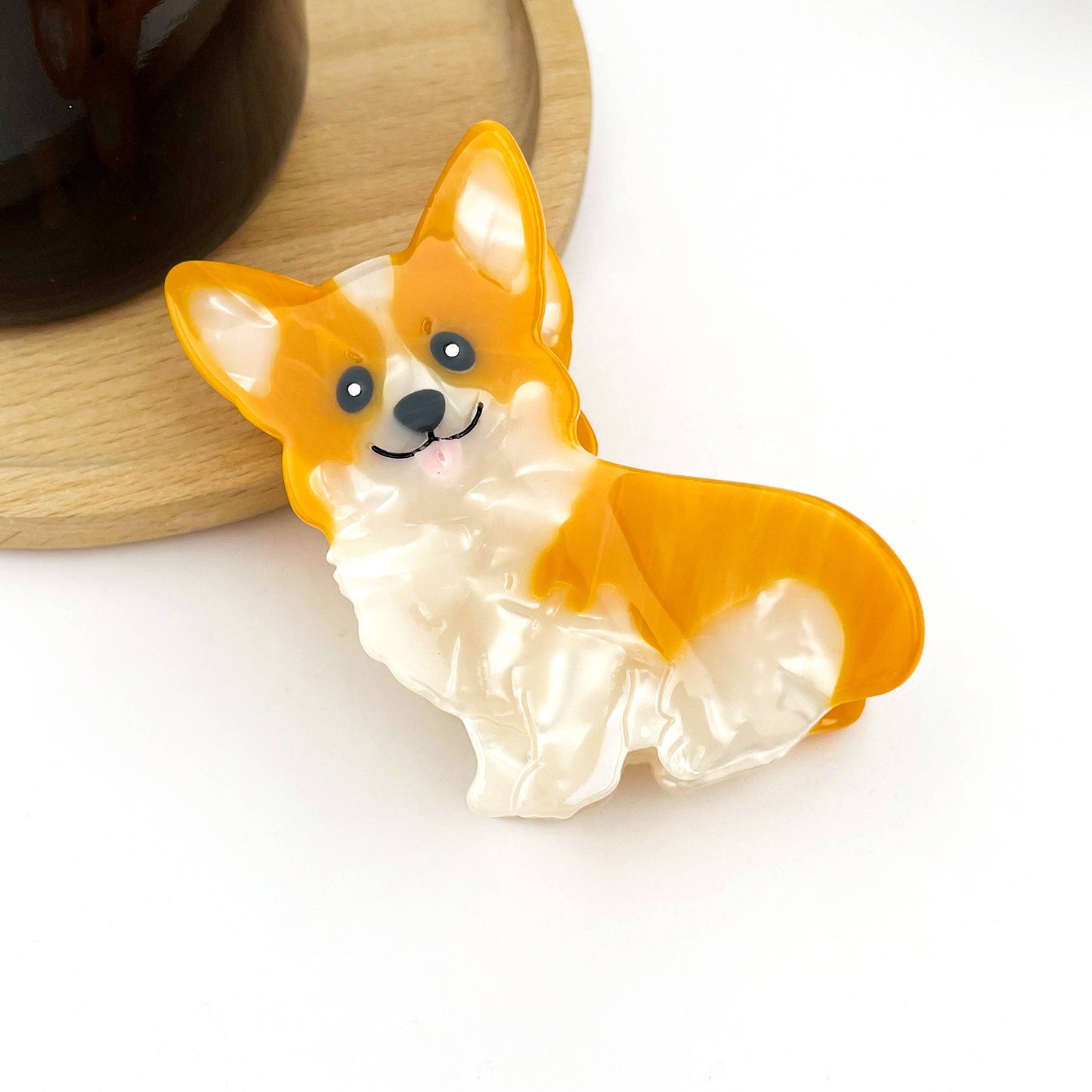 Acetate Puppy Series Hair Clips, Cute Dog Barrettes