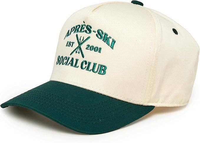 Two Tone Cap -  Apres Ski Social Club - Green/Beige