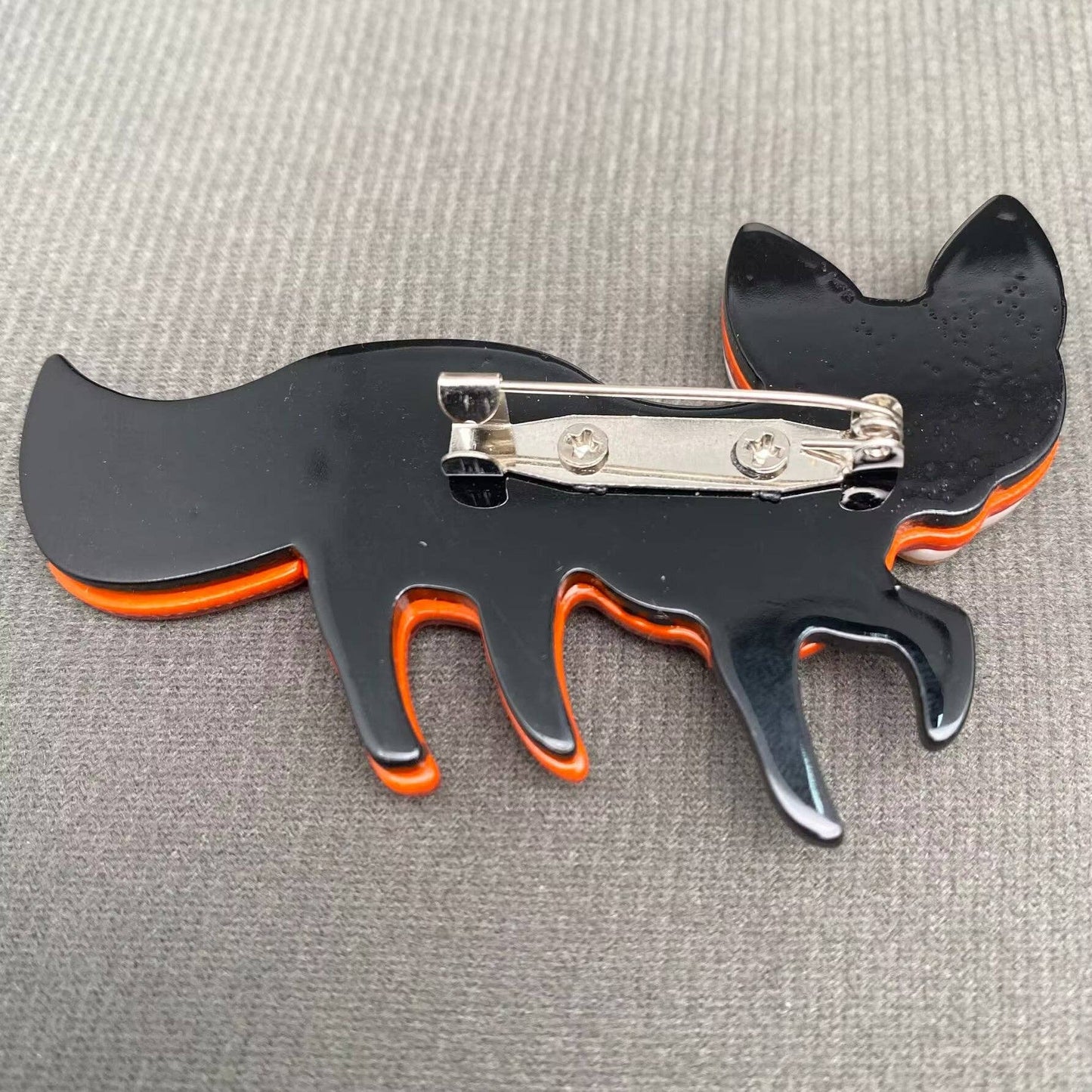 Acrylic Fox Brooch