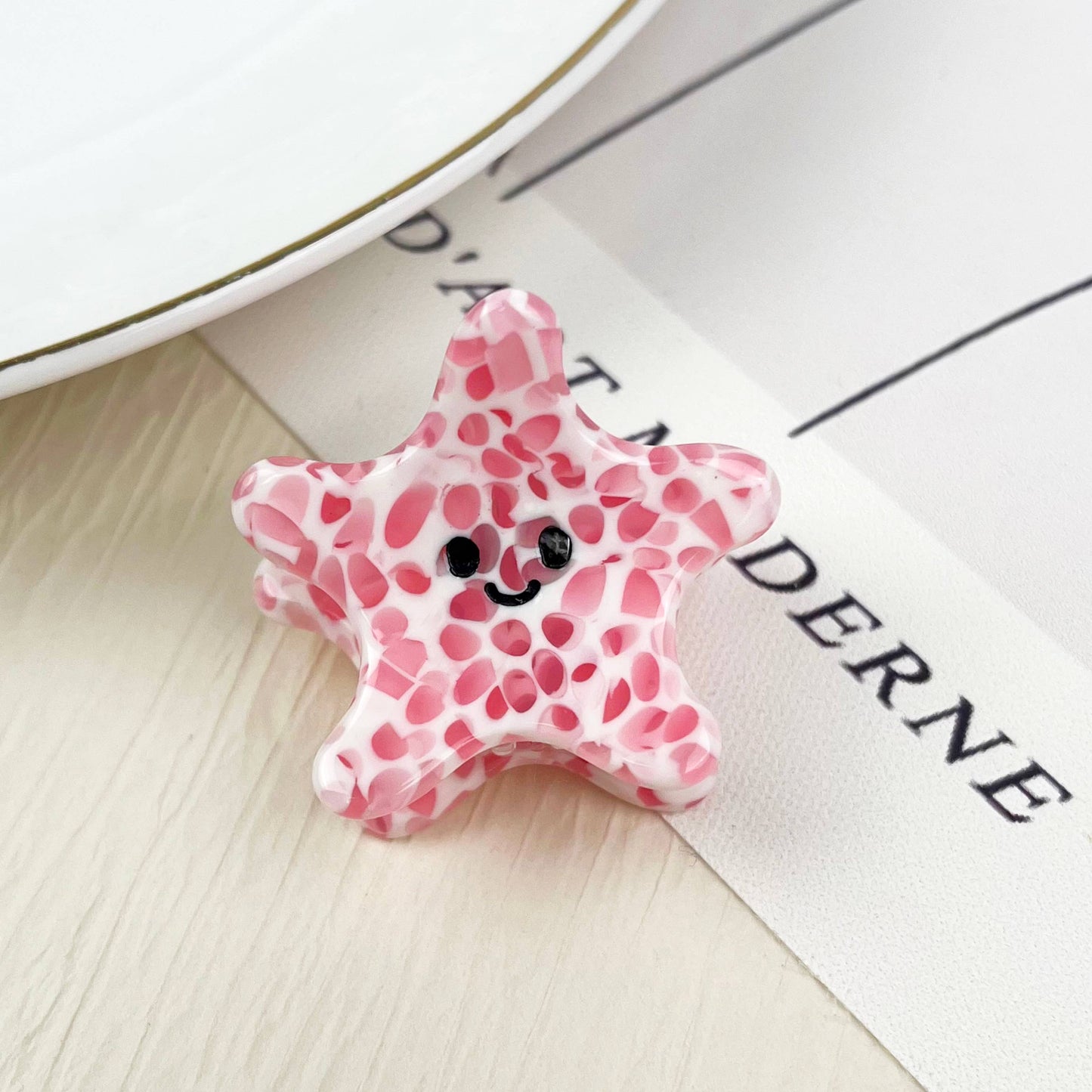 Mini marine life hair clip crab conch claw clip