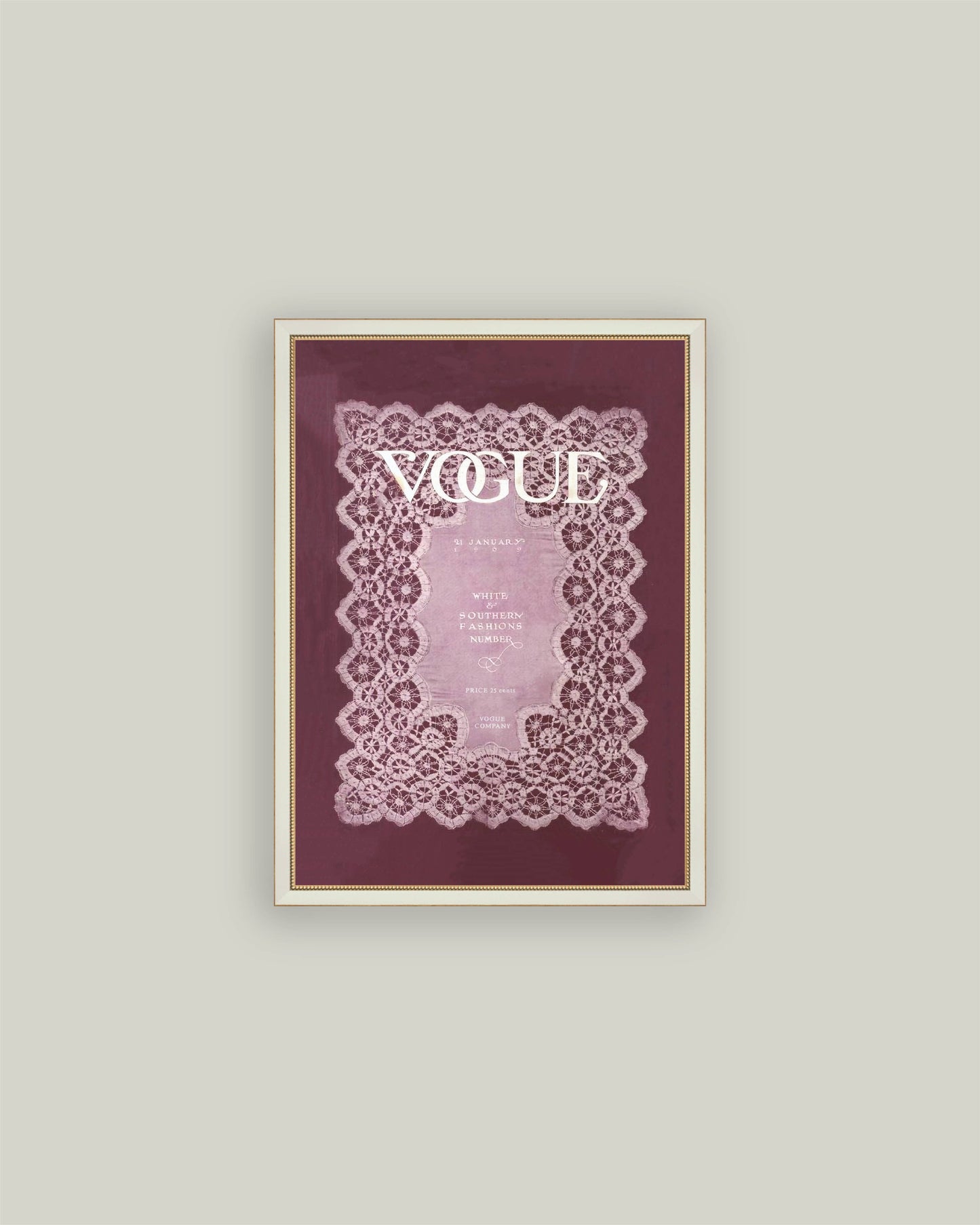 Vintage Vogue Maroon