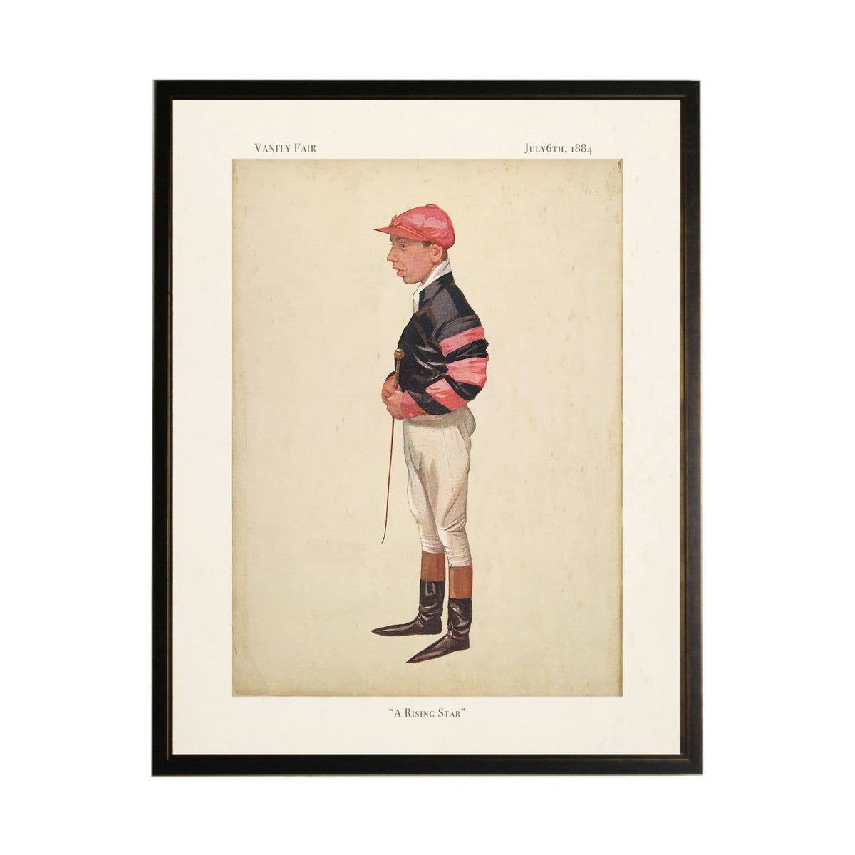 Vintage Vanity Fair Jockey Illustration H