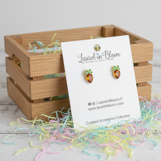 Crystal Carrot Cutie Earrings