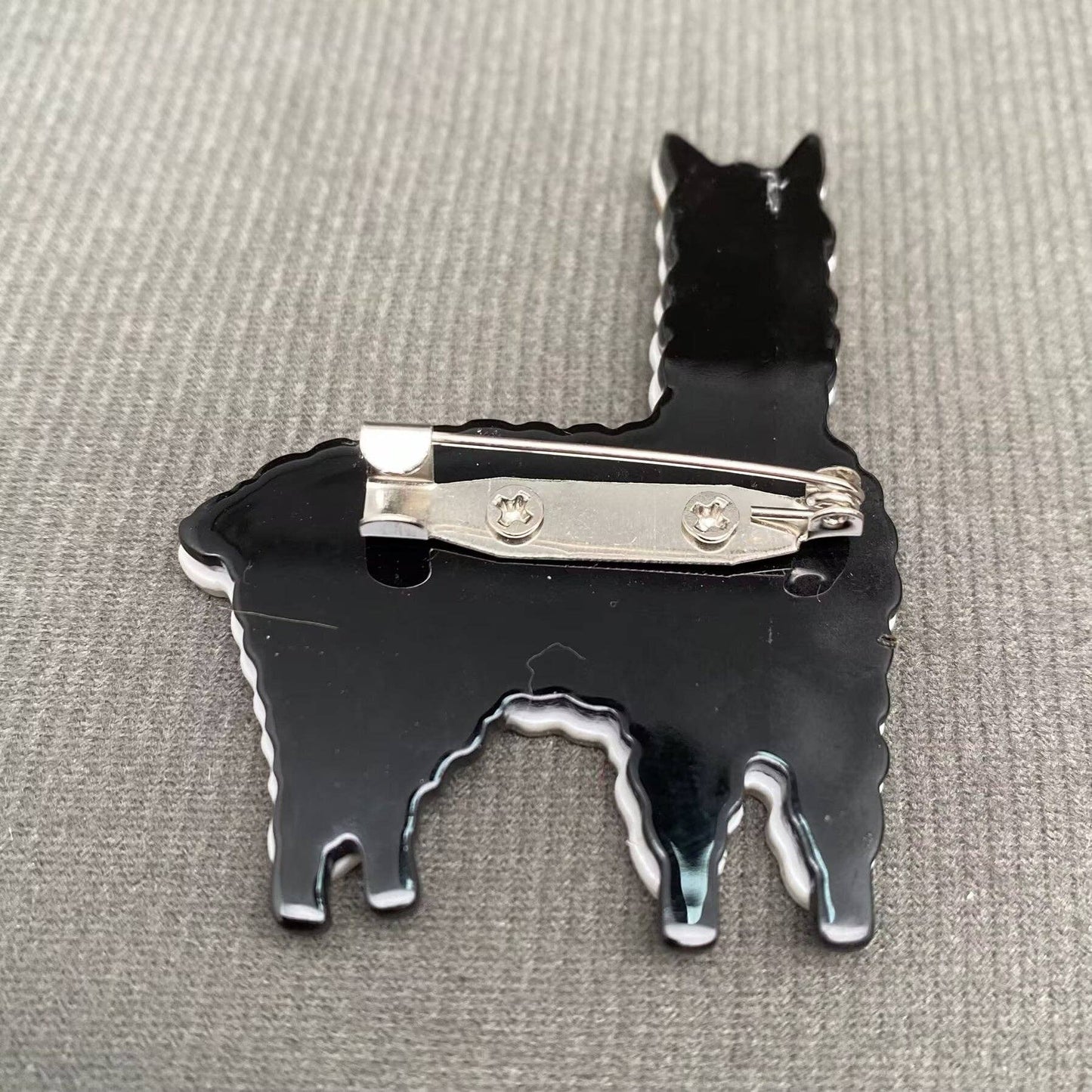 Alpaca Acrylic Brooch