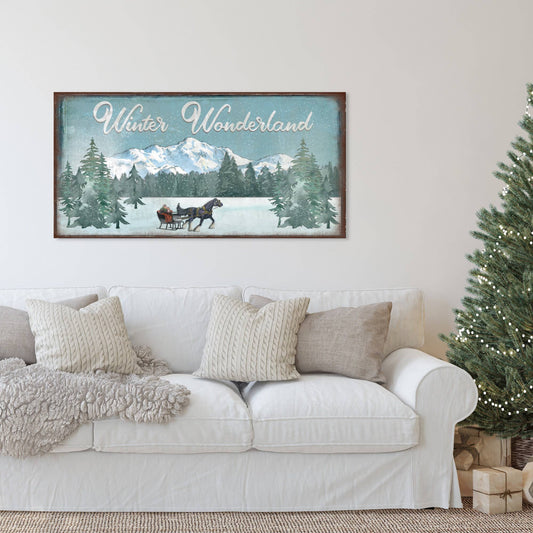 Winter Wonderland Large Canvas Wall Art & Holiday Decor