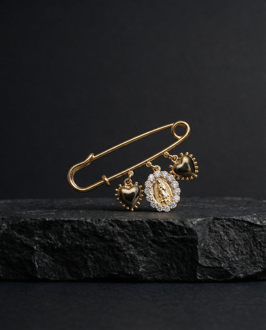 Brooch - Broche de Imperdible de la Virgen María