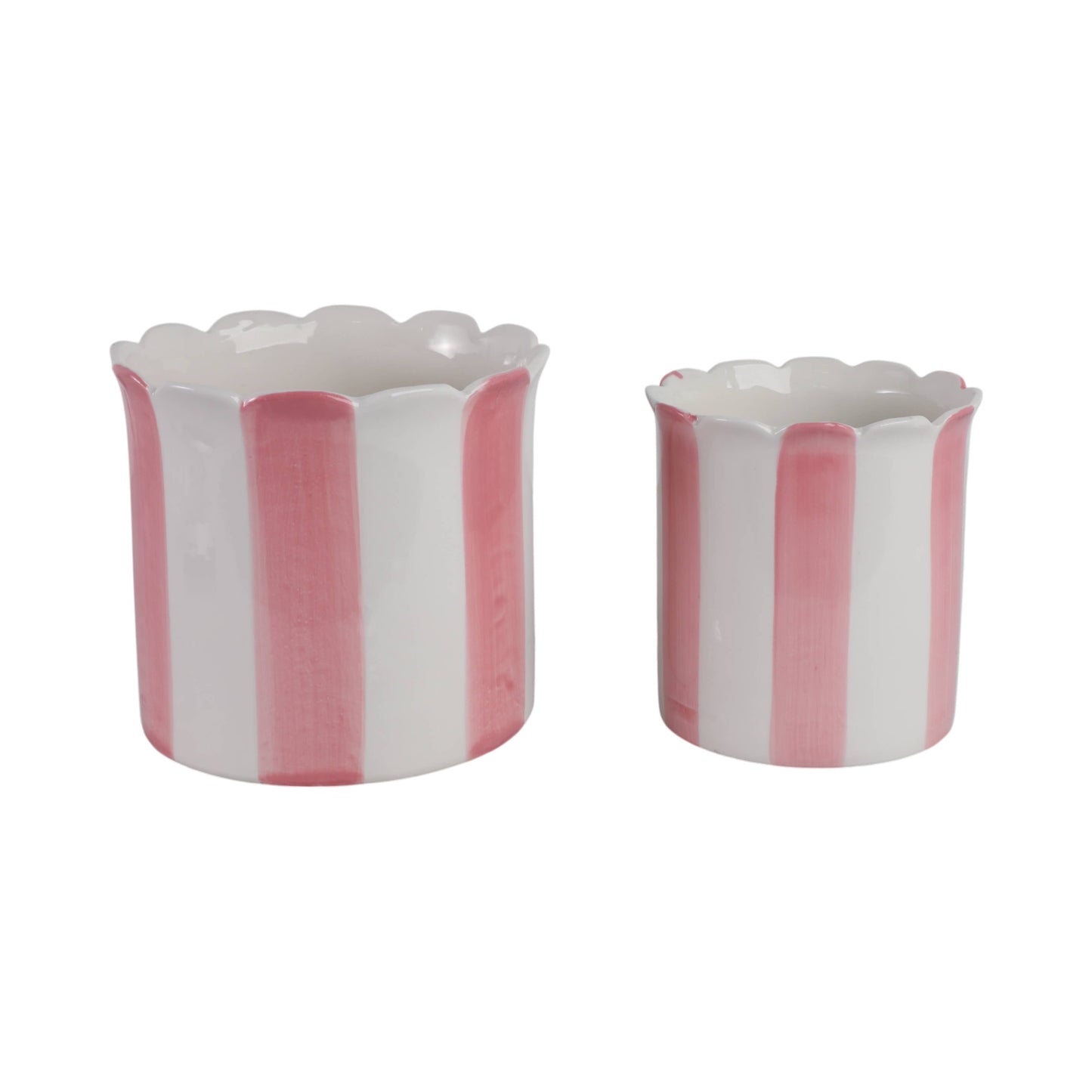 Pink Ceramic Striped Scallop,