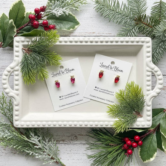 Retro Christmas Bulbs Holiday Earrings