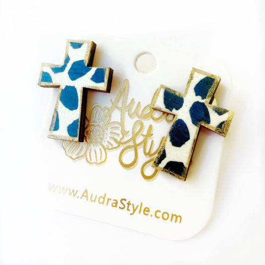 Black and White Cross Stud