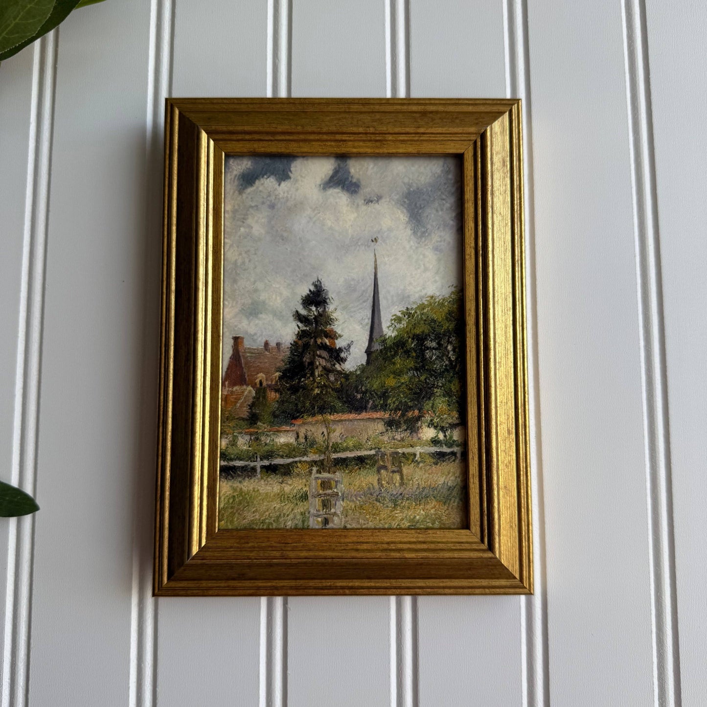 Vintage Style Church Scenery Art Print Gallery Wall Framed