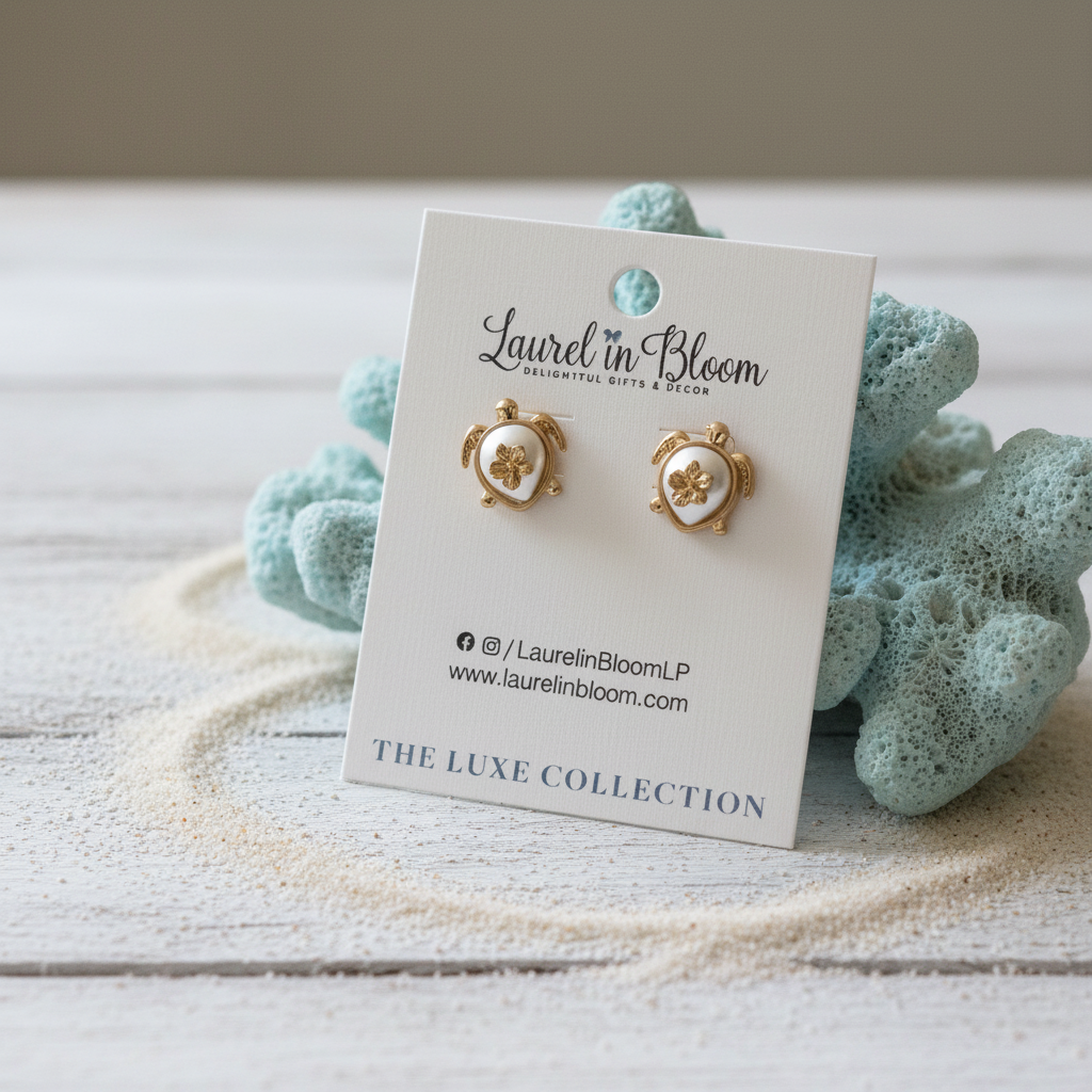 Turtle Cove Hibiscus Studs