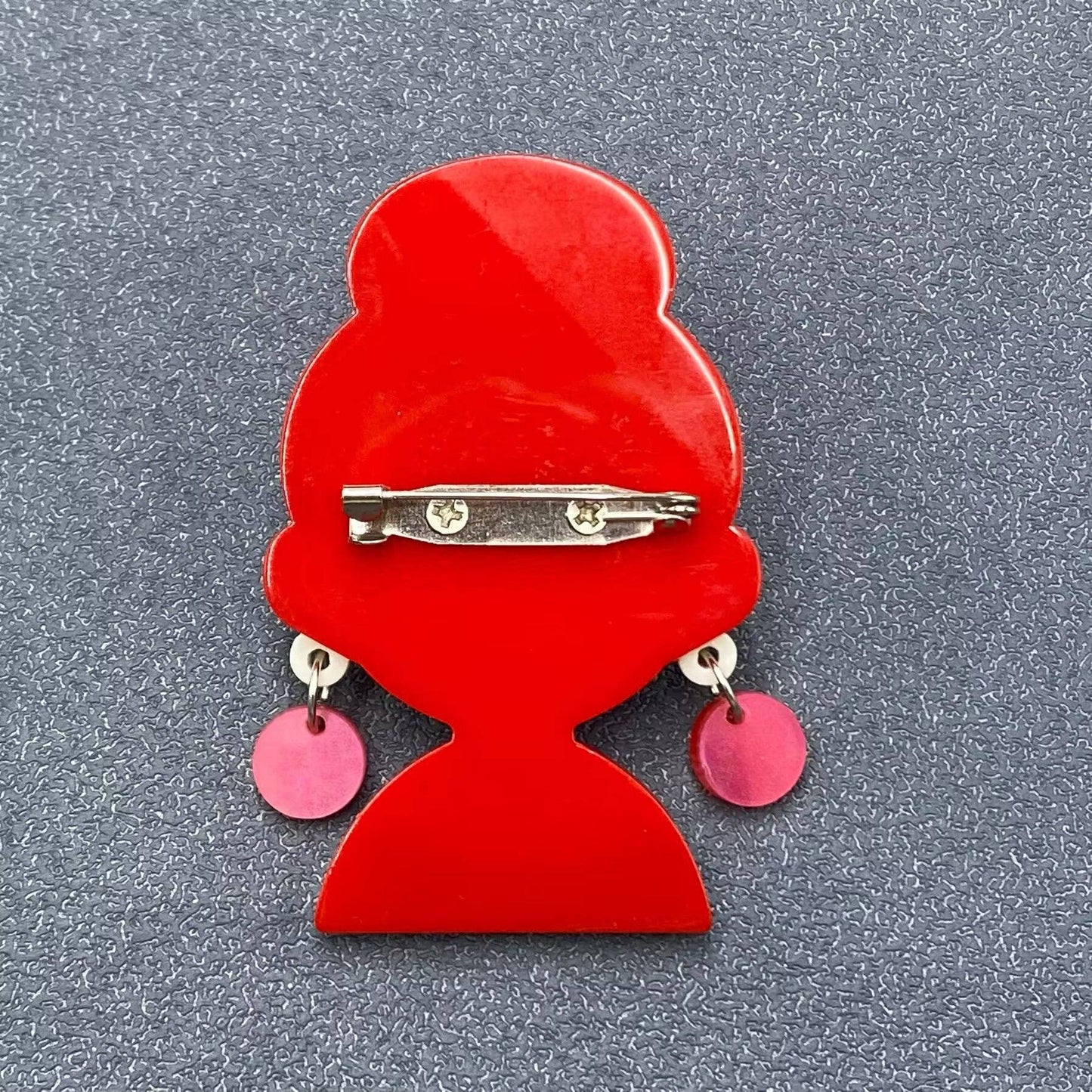 Girl with Sunglasses Acrylic Brooch