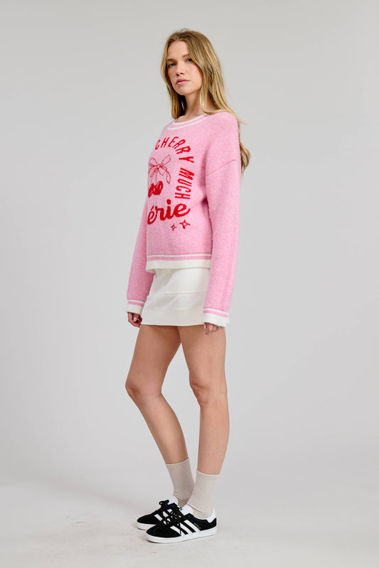 Love You Cherry Much Sweater Top