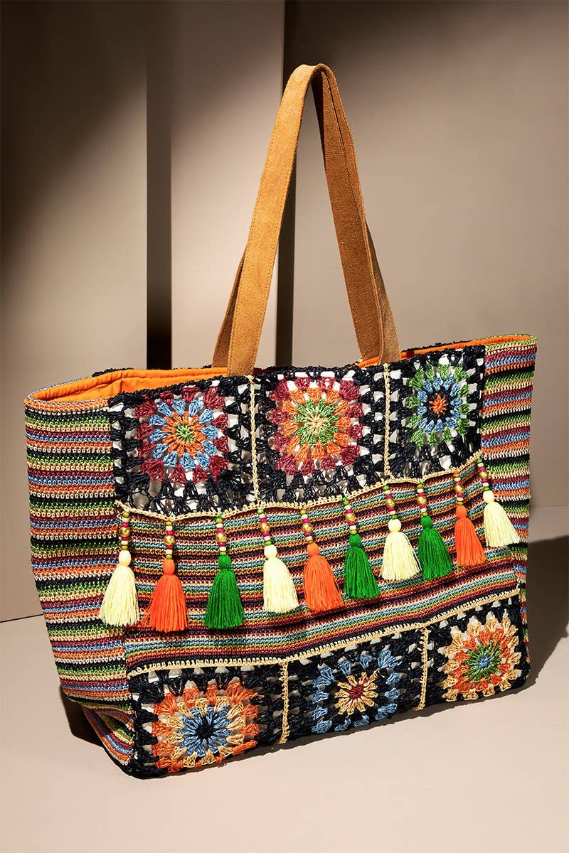 Hand Crochet Mumbai Garden Shoulder Bag