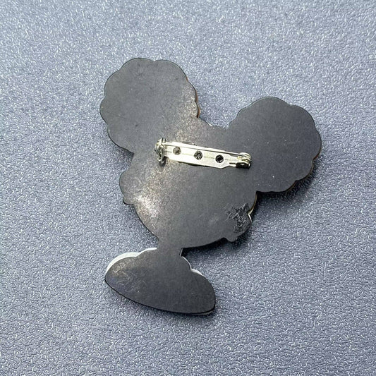 Fashion Girl Acrylic Brooch