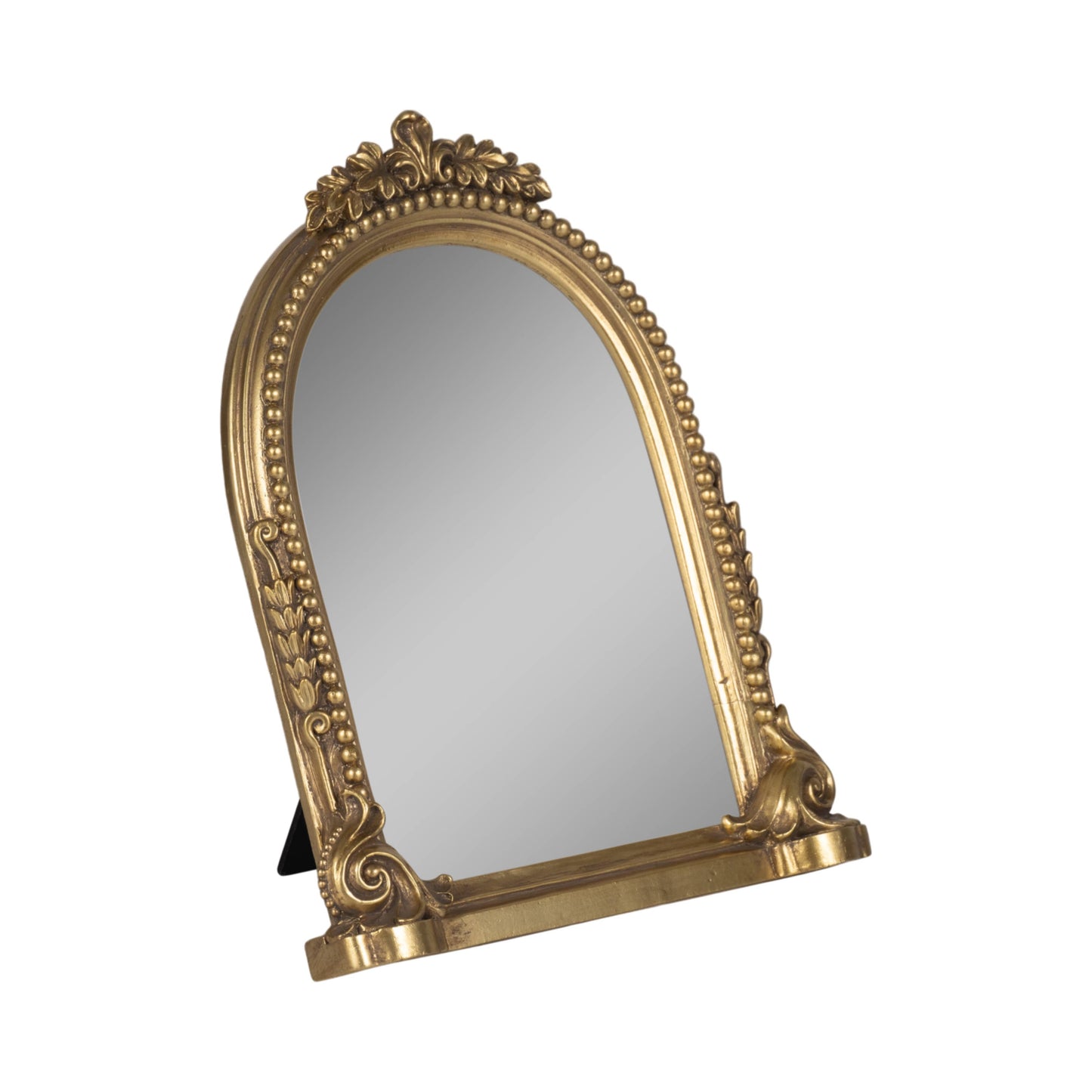 Resin Ornate Detail Arched Picture Frame - Gold, 5x7 in.