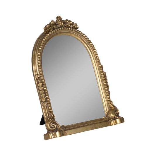 Resin Ornate Detail Arched Picture Frame - Gold, 5x7 in.