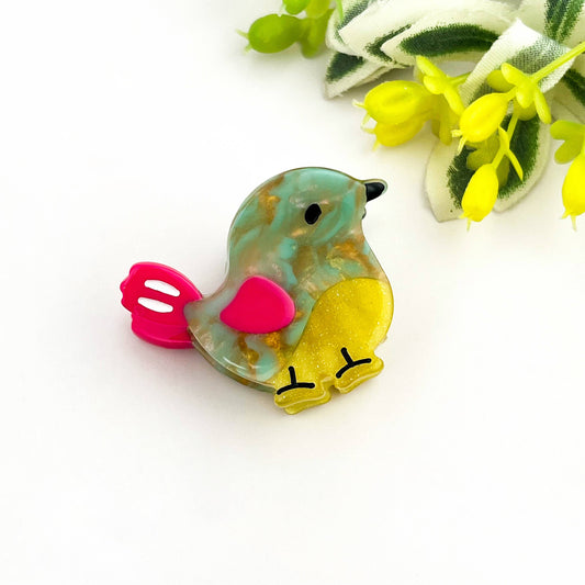Mini Bird Cute & Whimsical Animal Acetate Hair Claw Clip