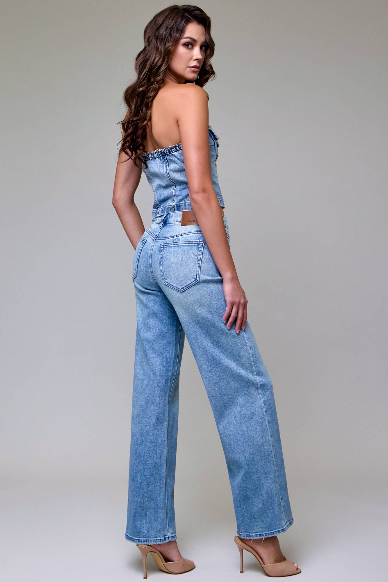 Vintage Wash Mid Rise Dad Jeans