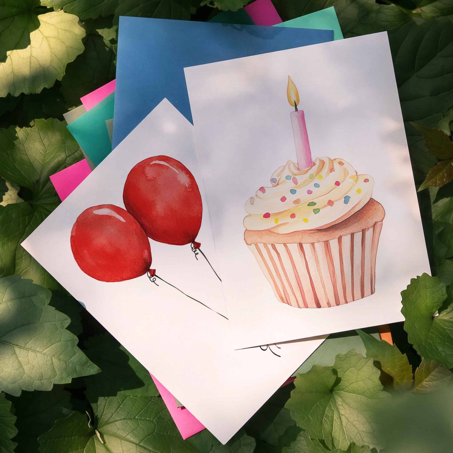 Balloons - Box of 6 Note Cards