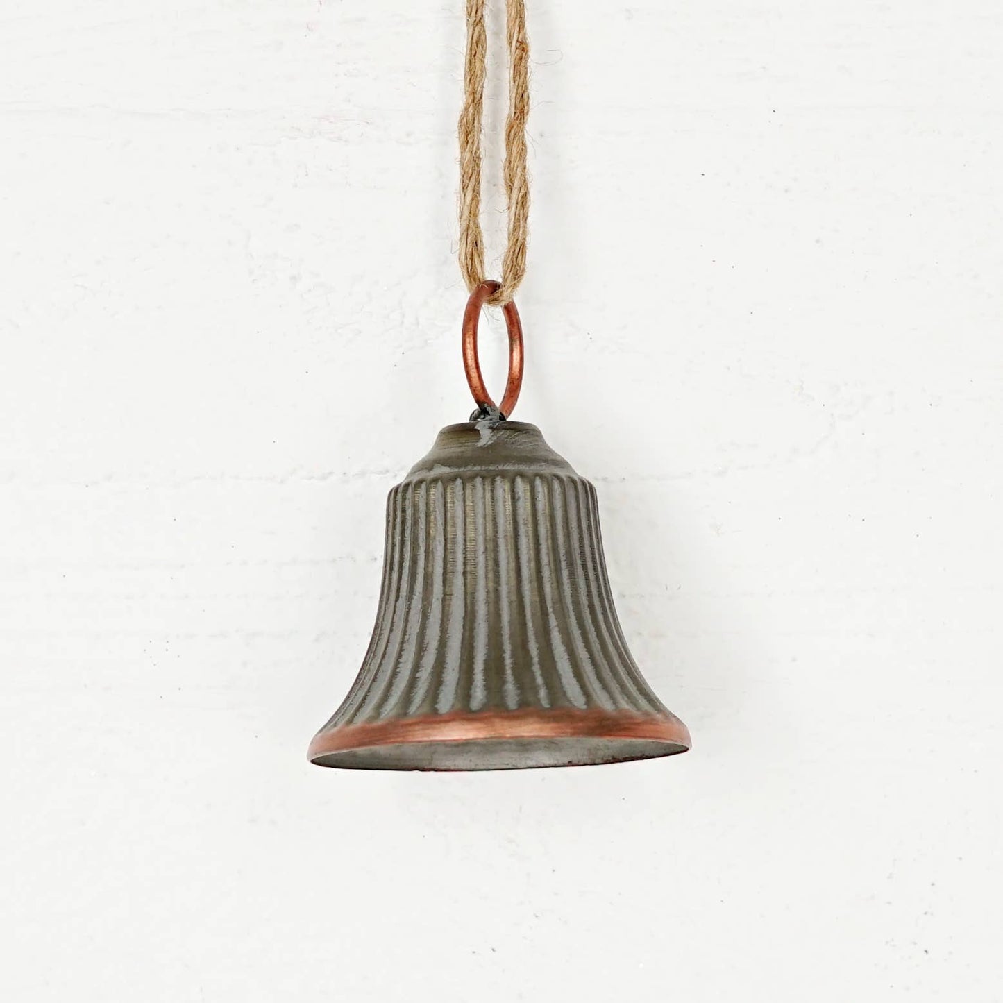 Copper Washed Bell Ornament-