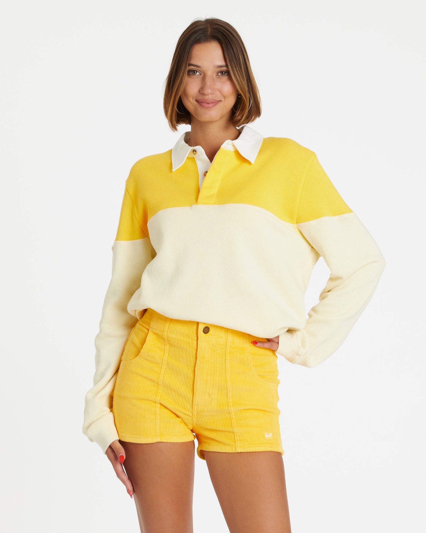 Hammies Retro Corduroy Shorts – Yellow