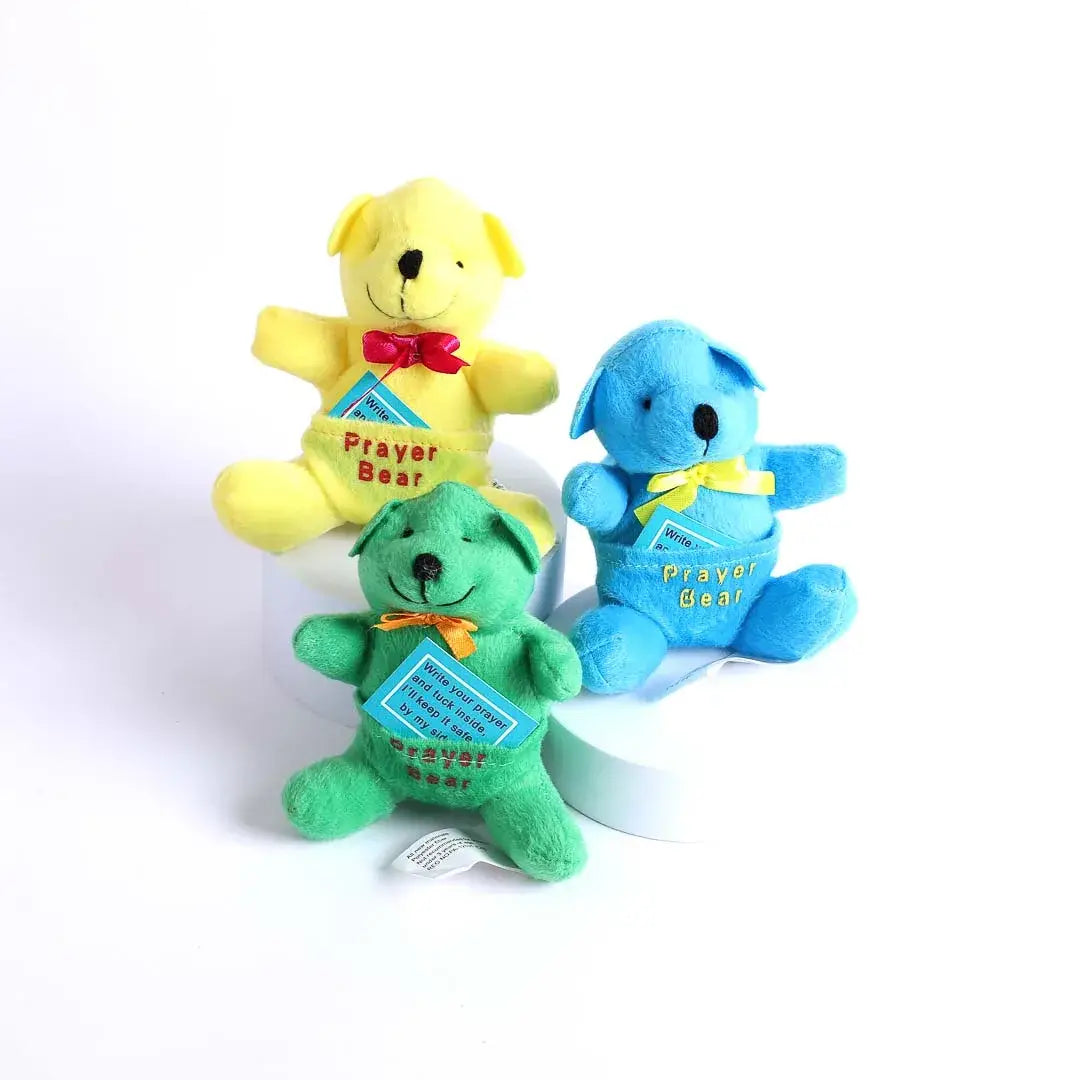 Plush Prayer Bear W/Pocket