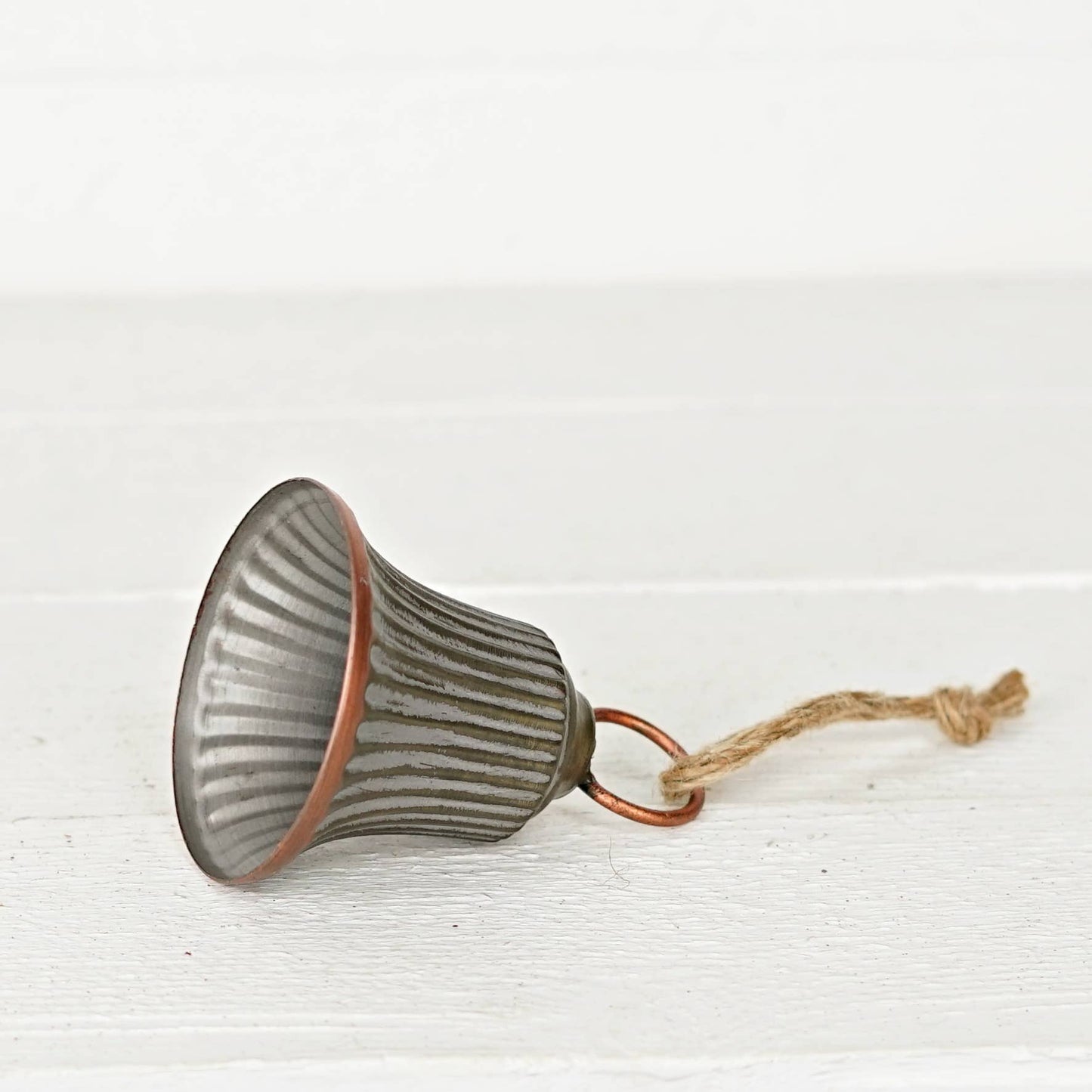 Copper Washed Bell Ornament-